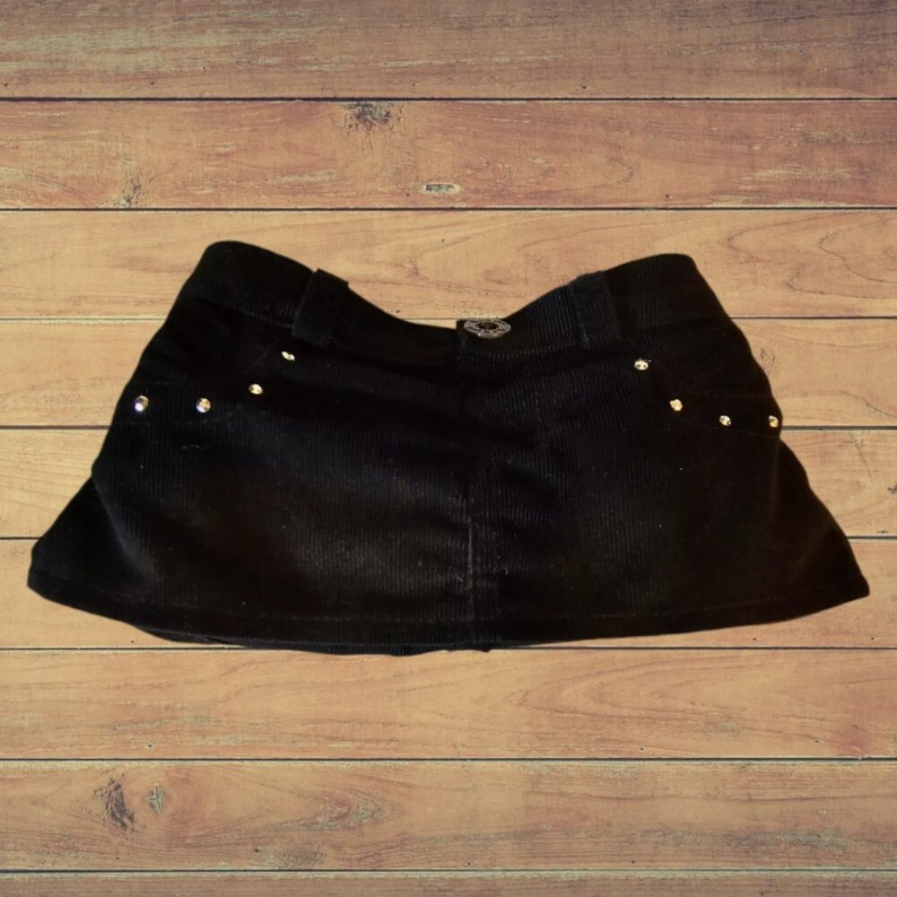 BUILD A BEAR Black Corduroy Skirt